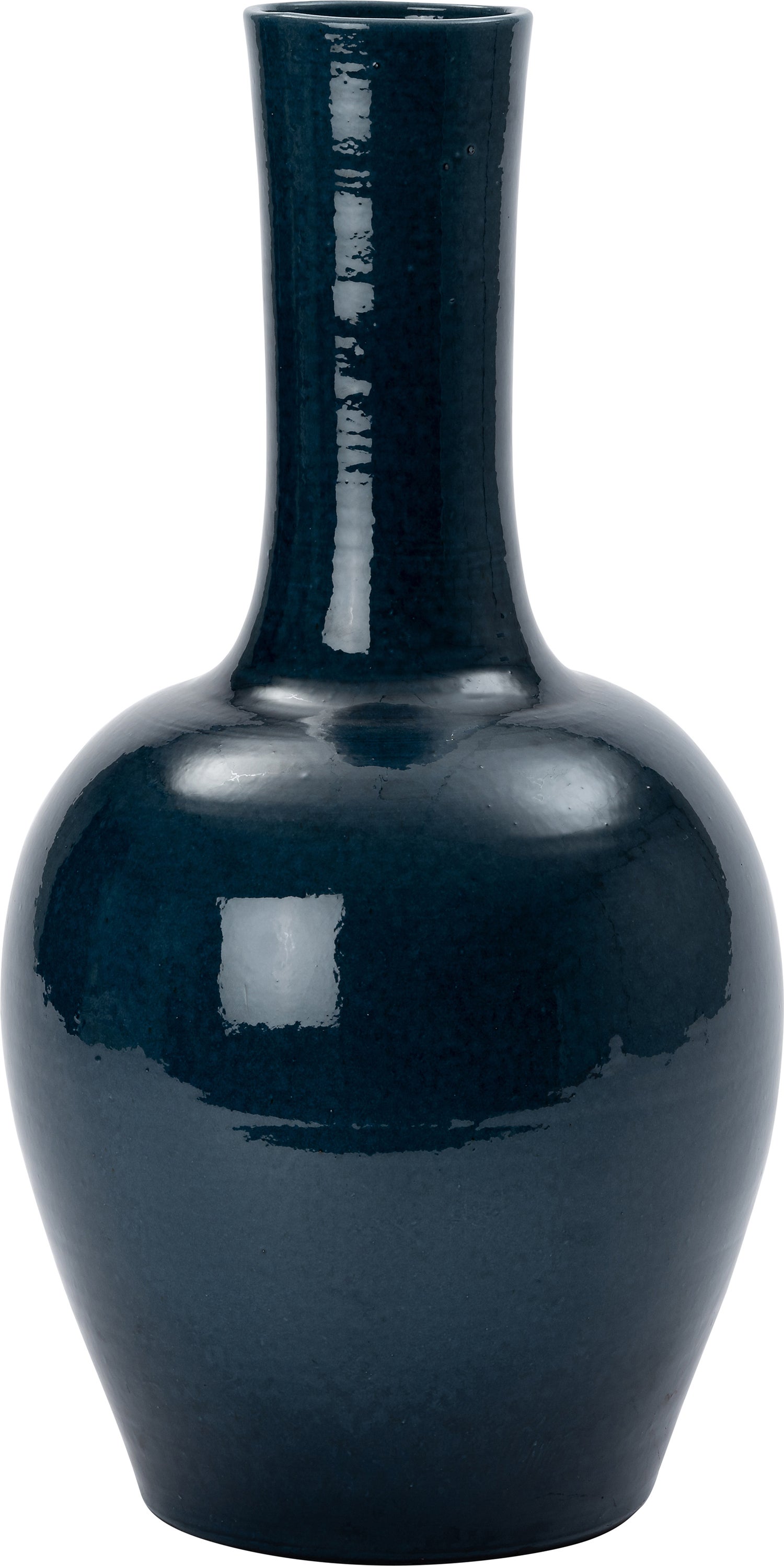 Intratuin vaas Adis blauw D 37 H 70 cm