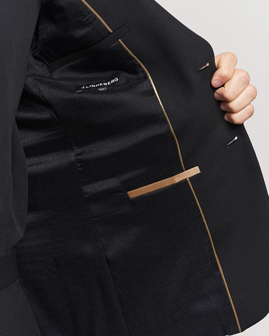 J.Lindeberg Hopper Active Hopsack Suit Black