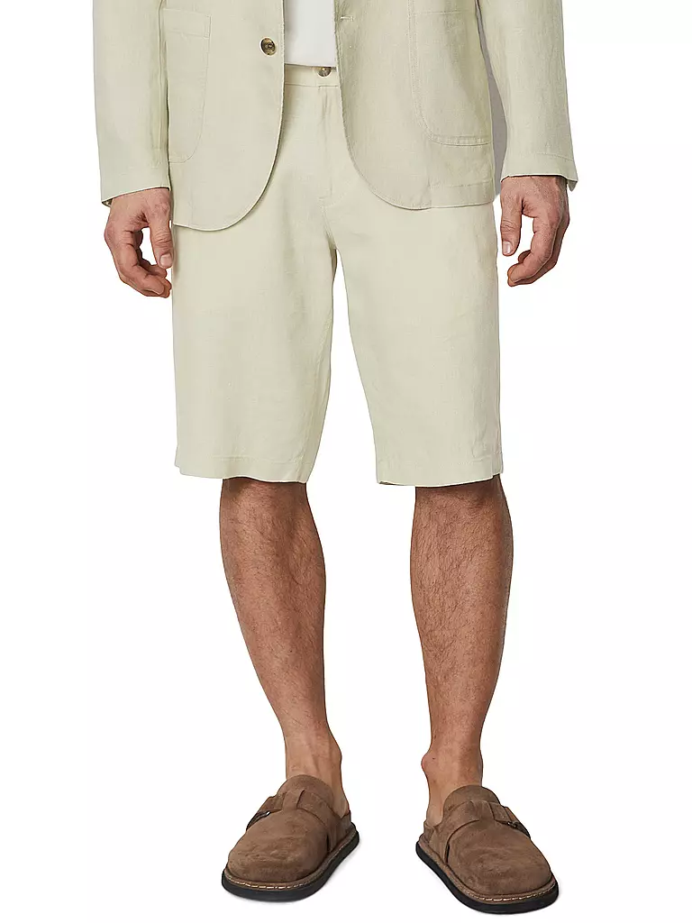 MARC O'POLO Leinenshorts  grau
