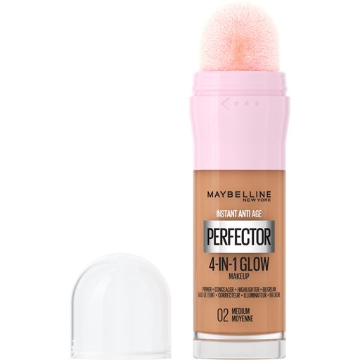 Maybelline Instant Perfector 4-in-1 Glow Makeup Foundation, 02 Medium