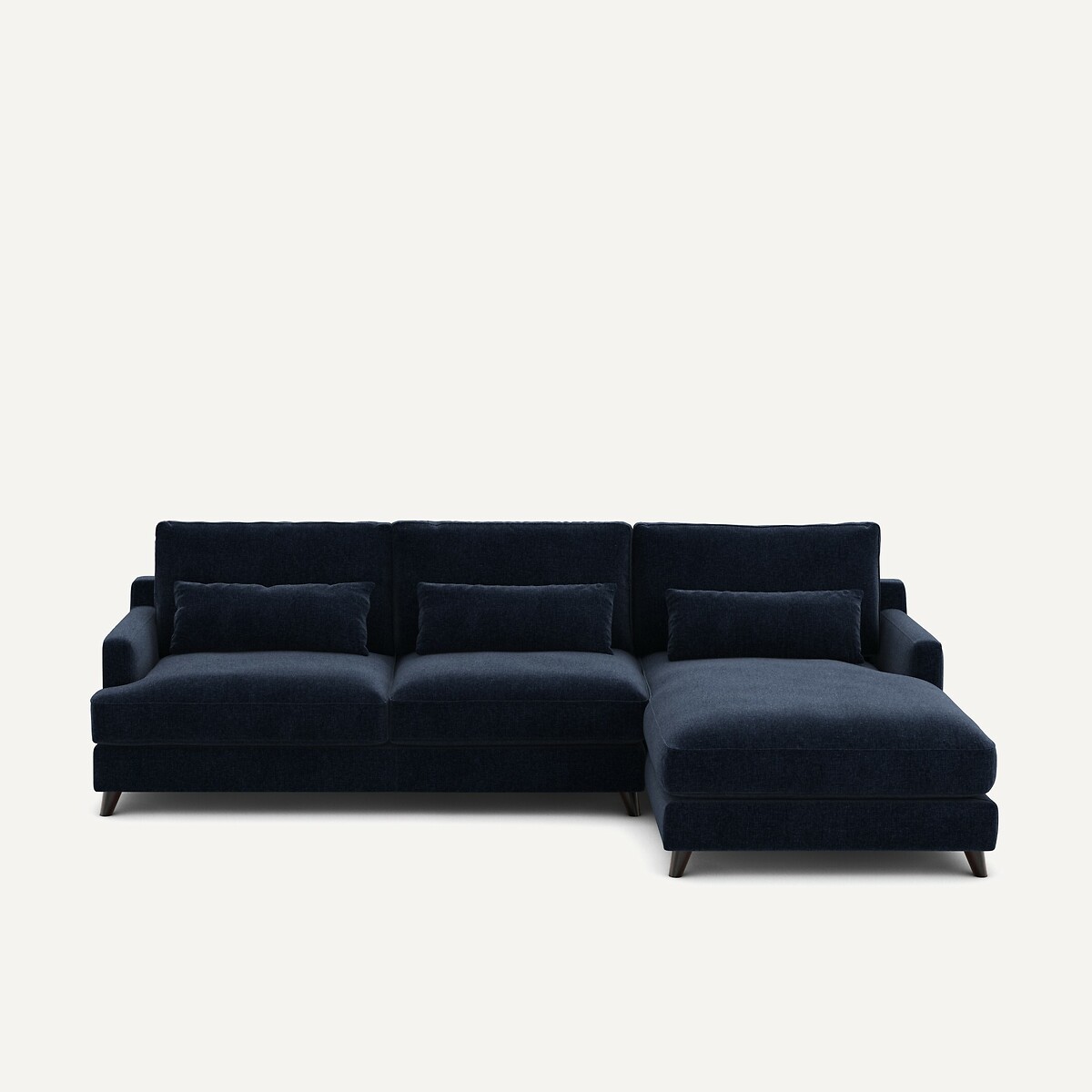 AM.PM<br>Sofá de canto em veludo chenille, Alwine