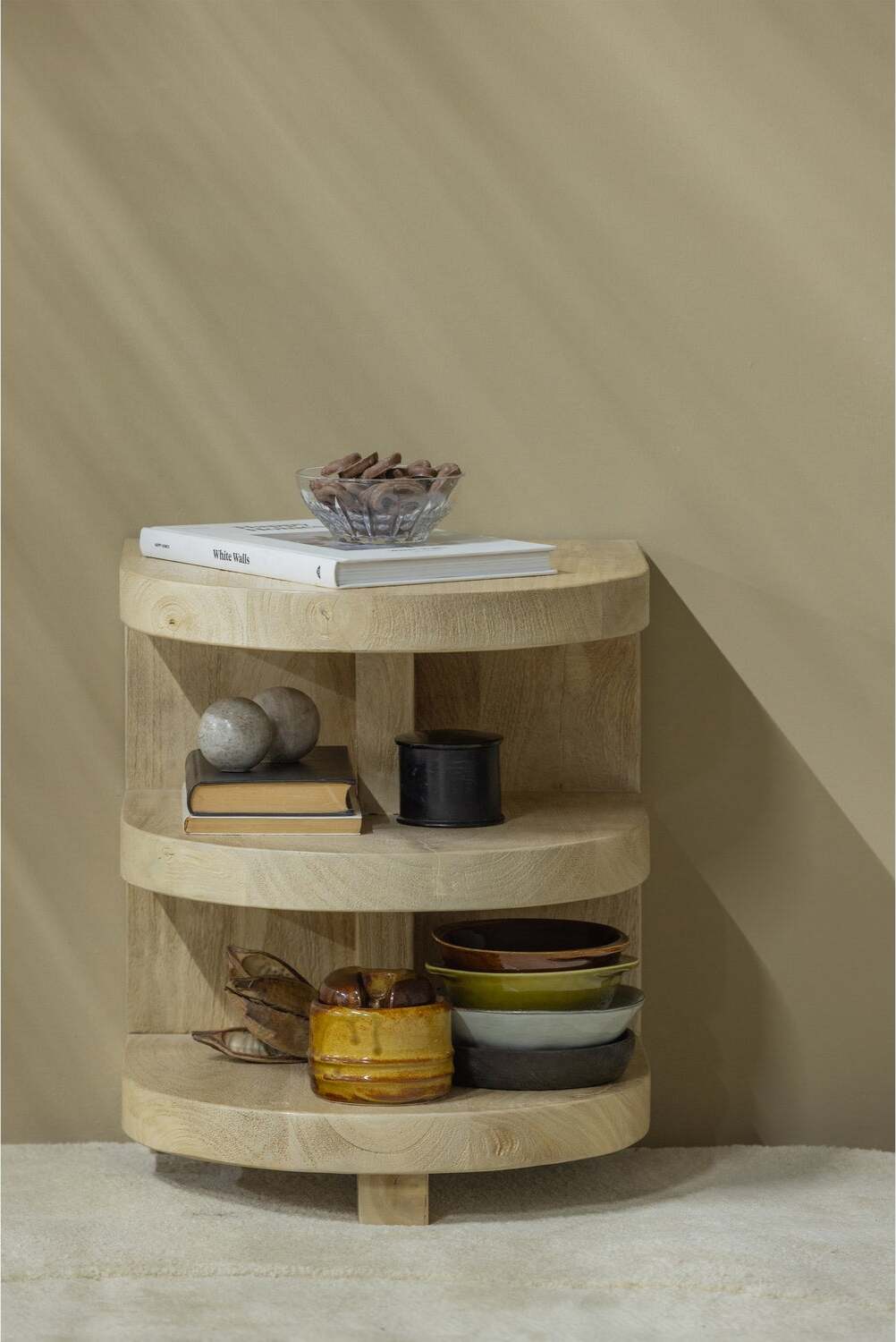 WOOOD bijzettafel Darren naturel 36 x 36 x 42 cm
