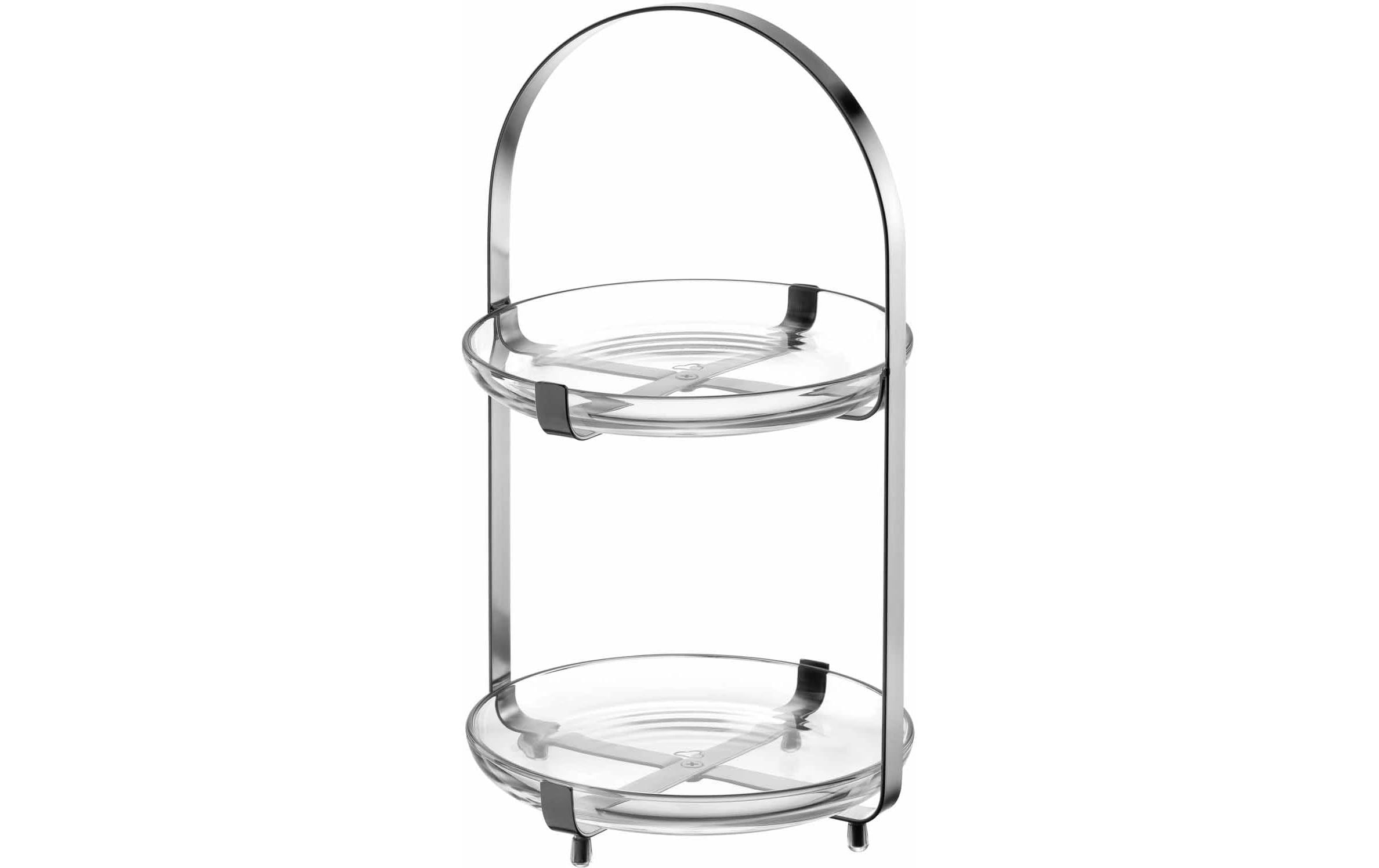 Etagere Cucina 2-teilig, SilberTortenständer