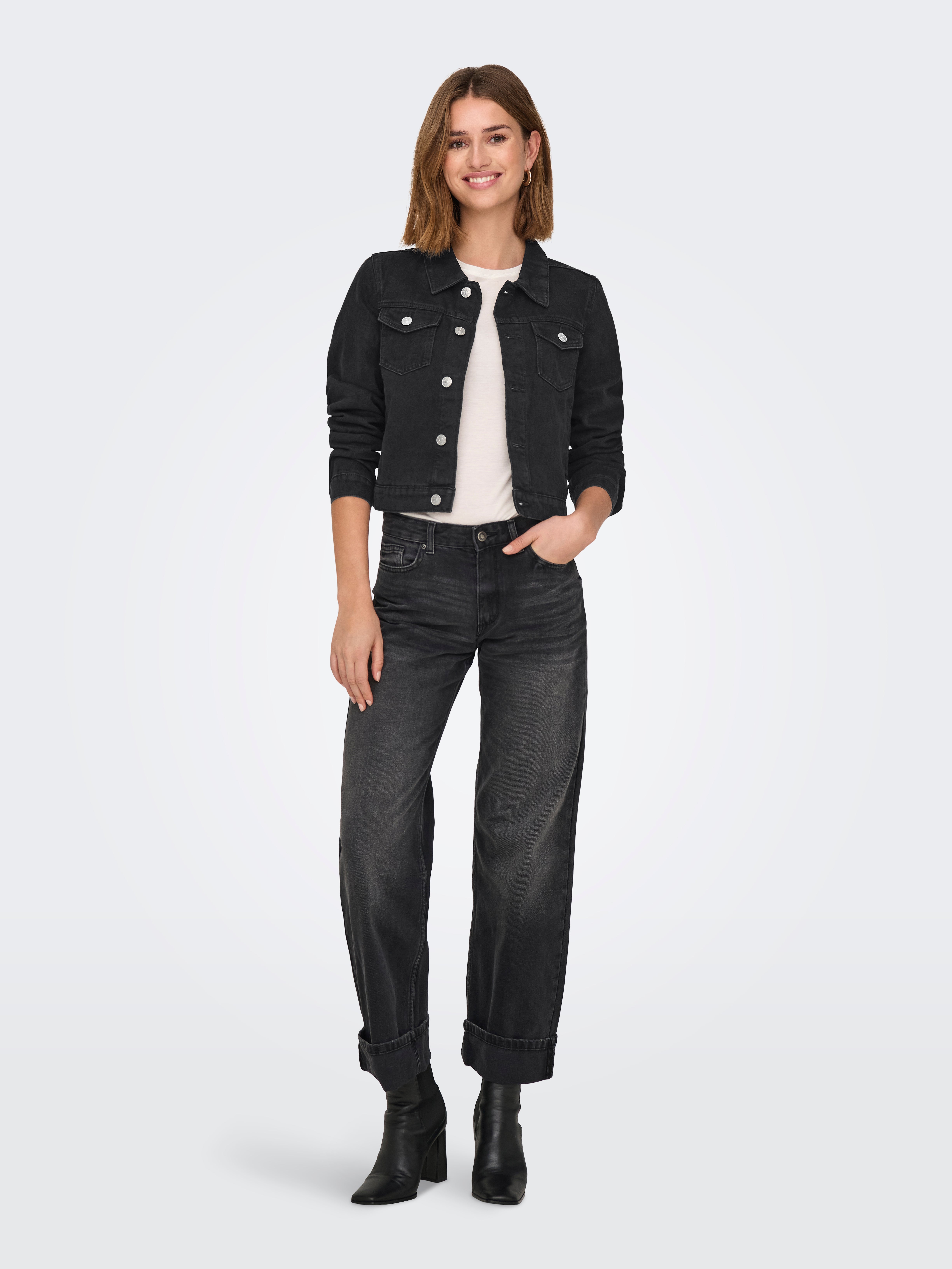 ONLRILLO Jeansjacke Black Denim