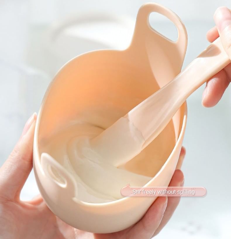 Puremantis - Siliconen Modelleermasker Mixerkom / Applicator / Spatel / Gezichtsreiniger Spons / Set