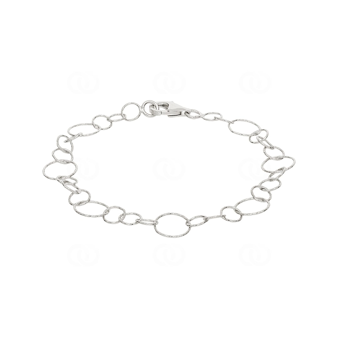 Armband 925 Silber rhodiniert 19cm