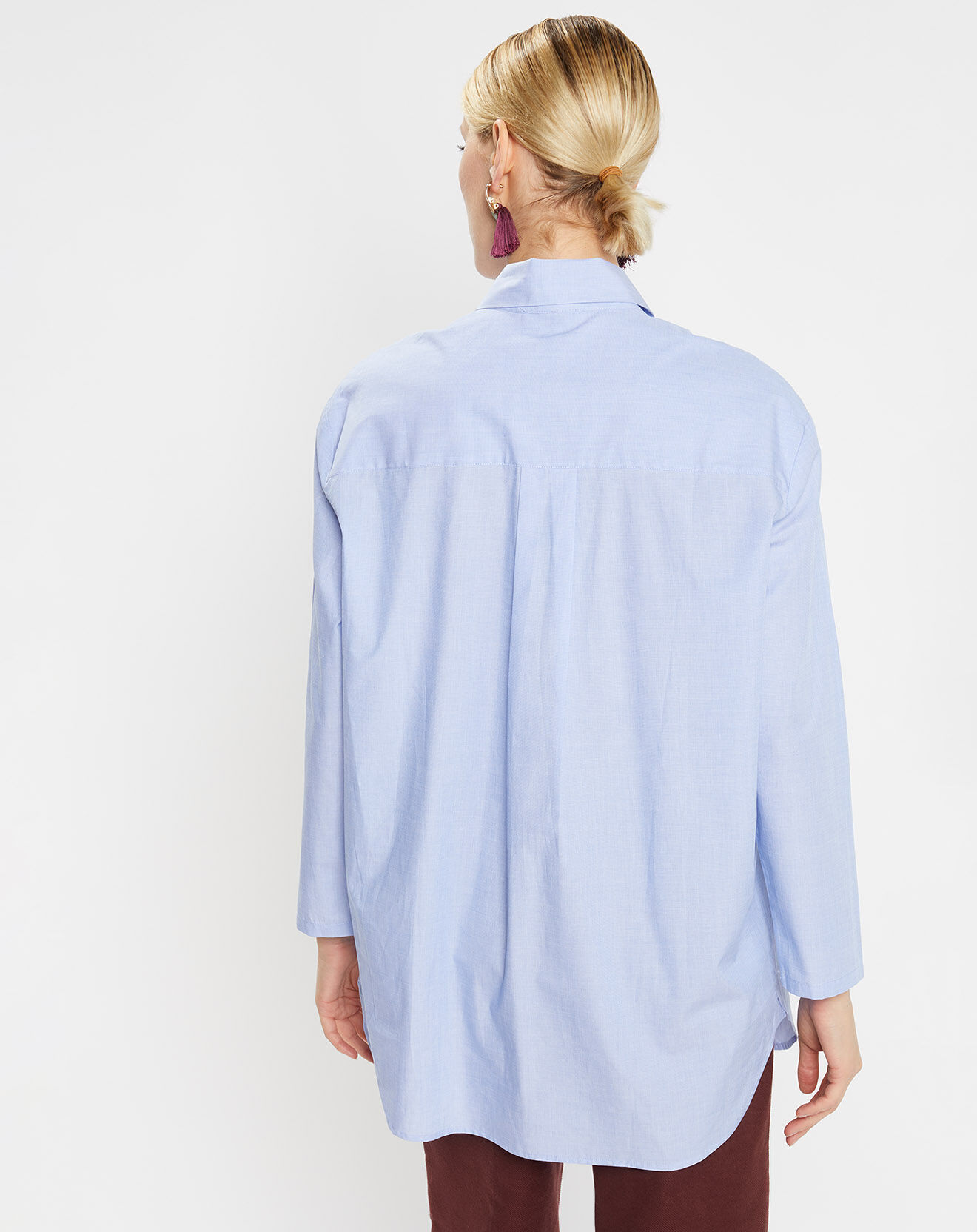 Jodhpur Chemise ample Pali bleue