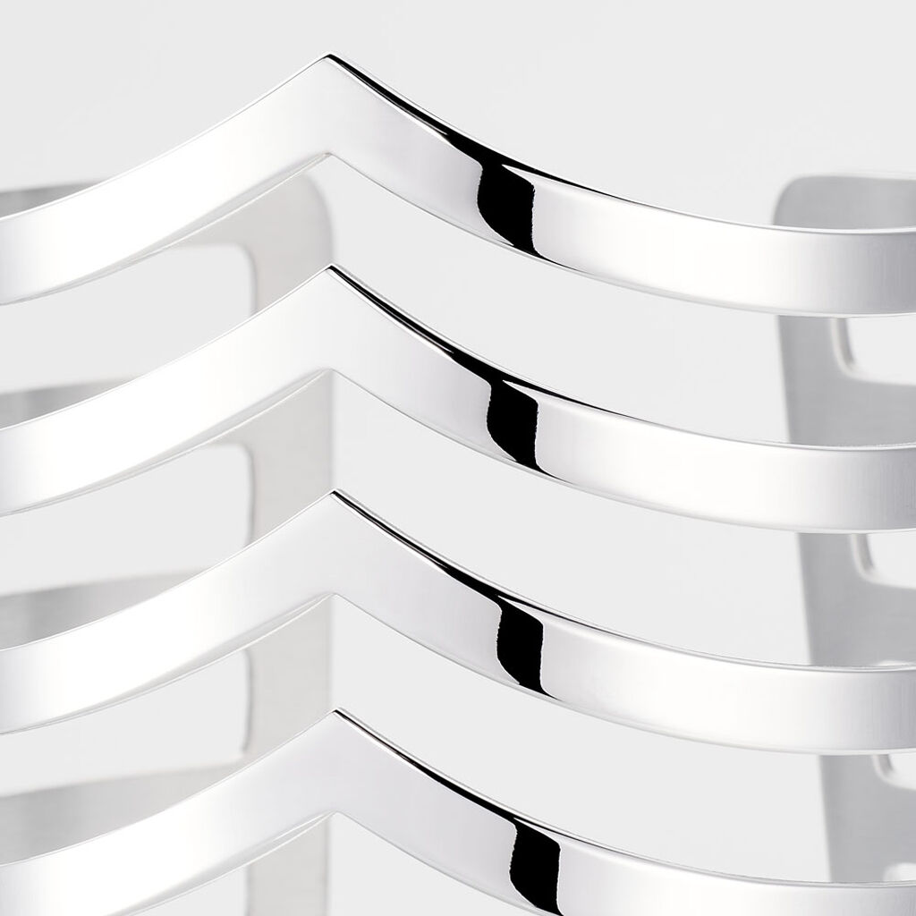 Bracelet Manchette Abid Acier Blanc