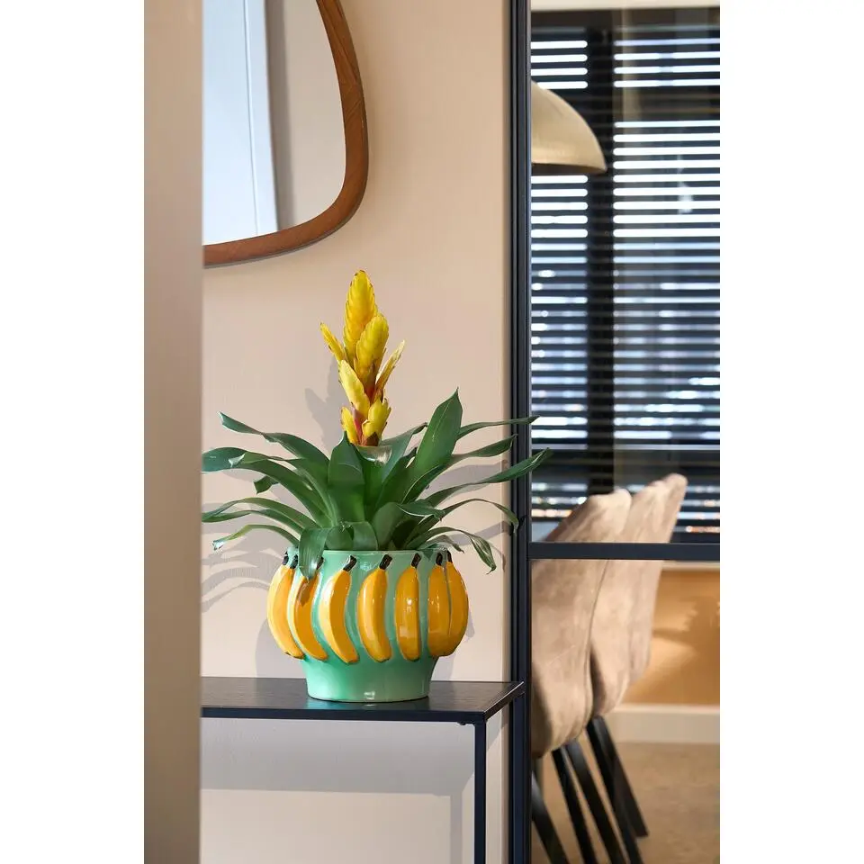 Mica Decorations Moza Bloempot Binnen - H18 x Ø24 cm - Keramiek