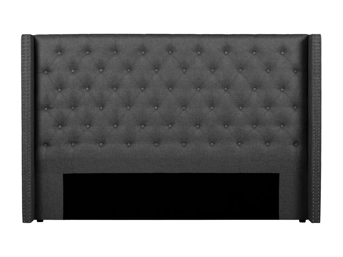Tête de lit capitonnée 170 cm - Tissu - Gris - MASSIMO II