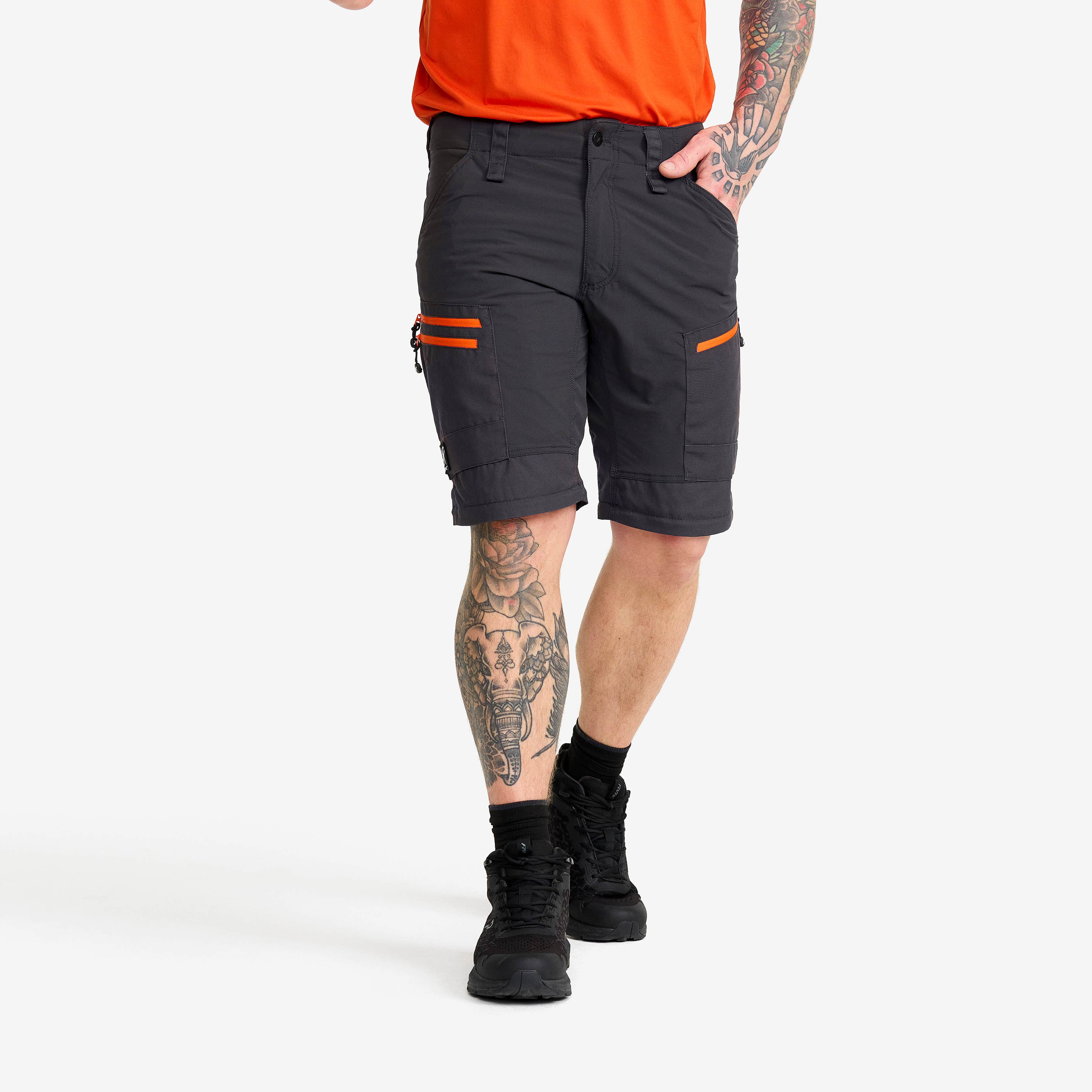 RVRC GP Pro Zip-off Pants Herre Grey/Orange