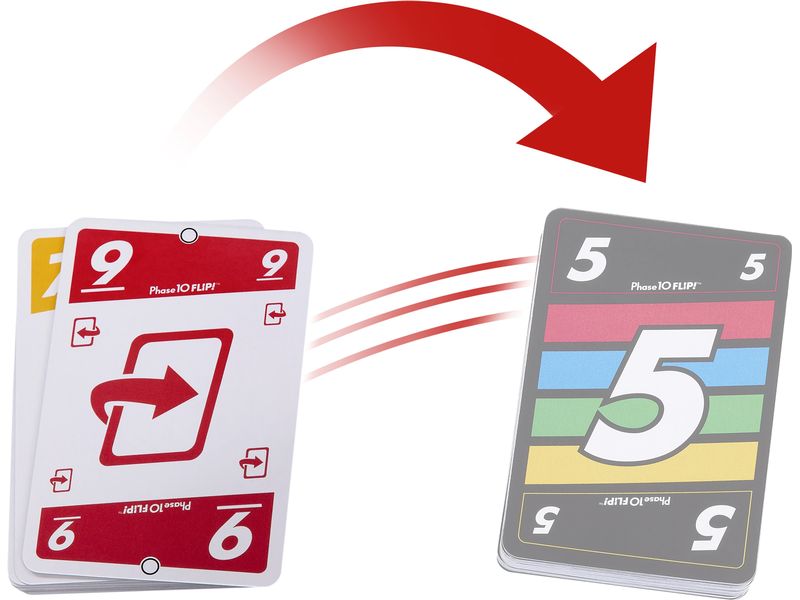 Mattel Spiele Phase 10 Flip Dynamisches Kartenspiel für die ganze Familie