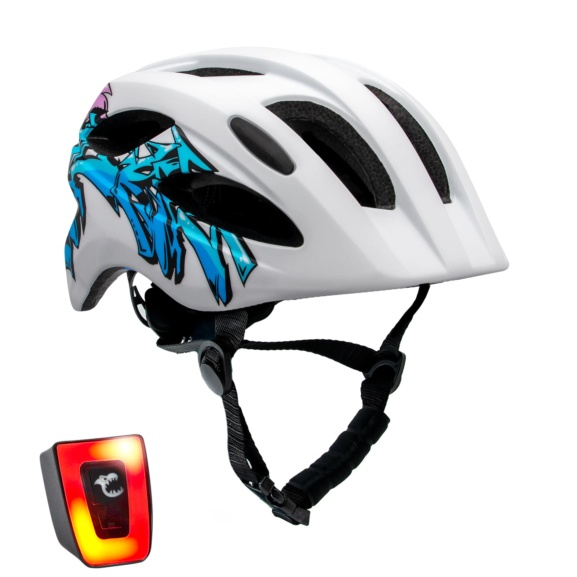Capacete de bicicleta para crianças de 6 a 12 anos | Grafite azul | Certificado EN1078