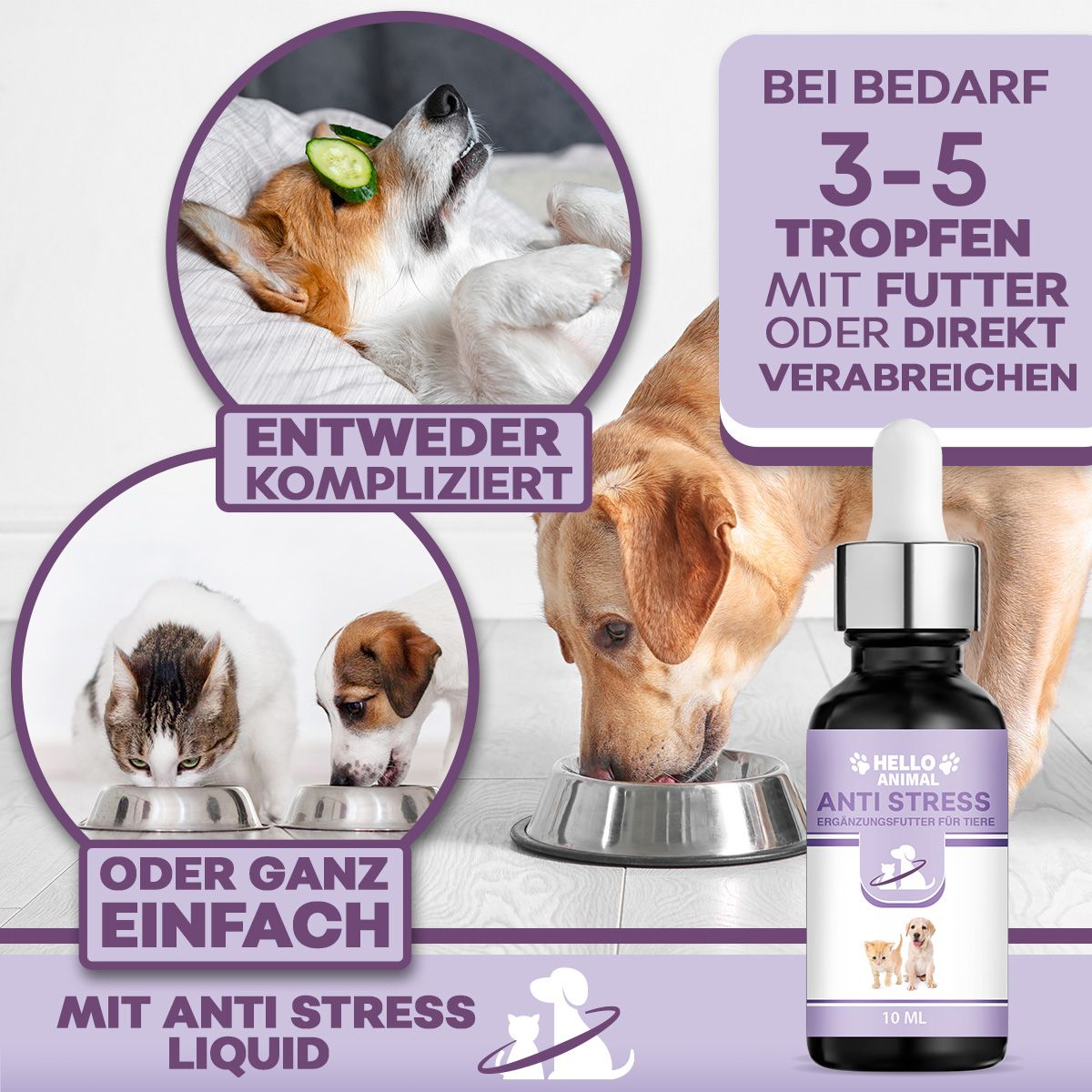 Hello Animal® | Anti Stress Öl | für Tiere