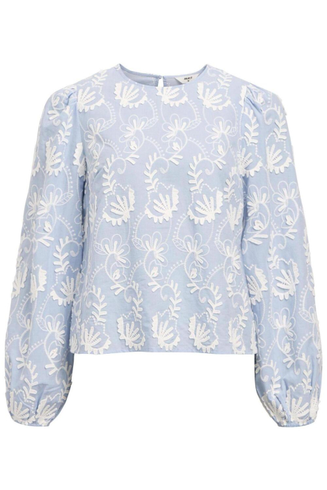 Object blauwe dames blouse