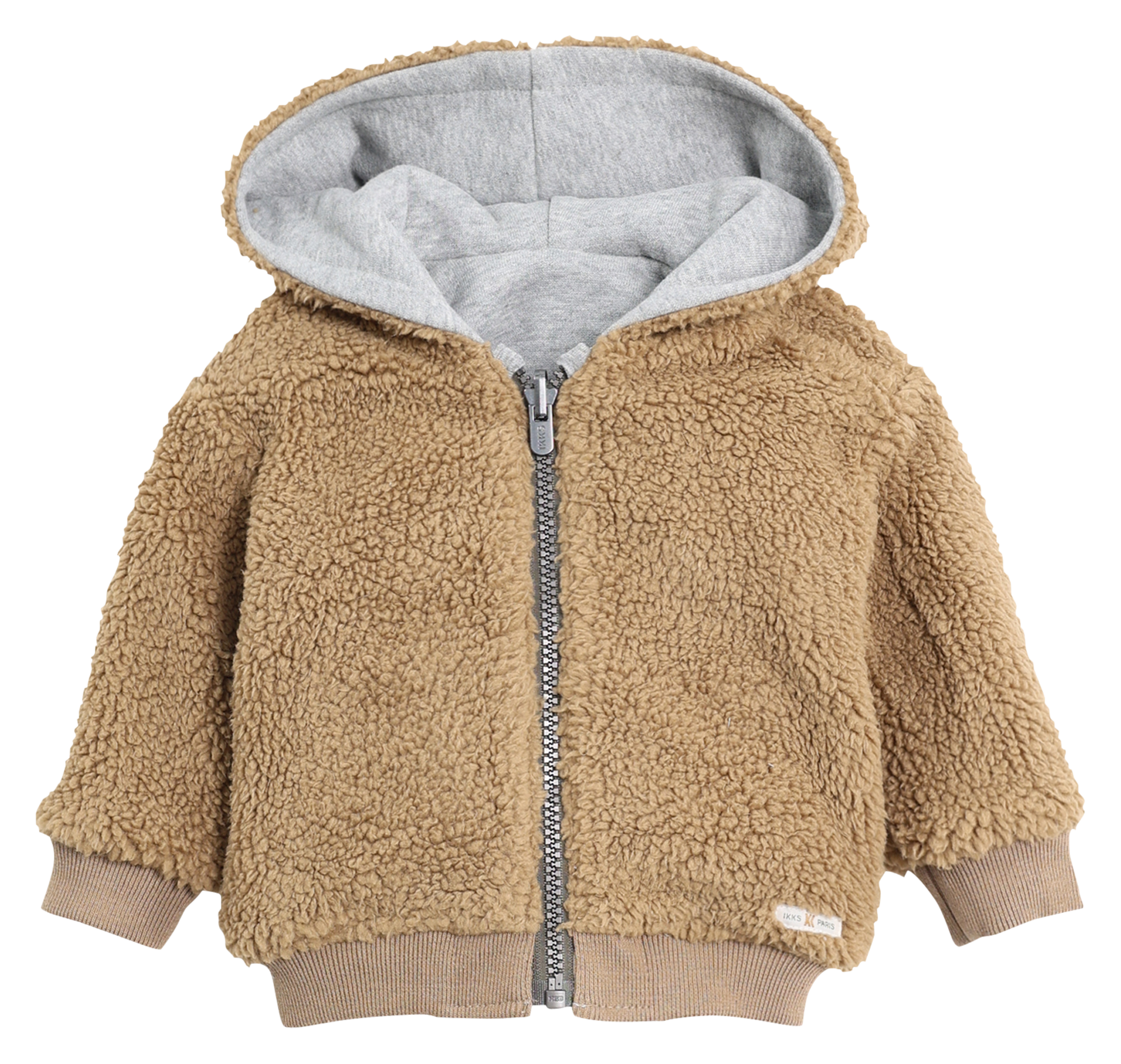 Cardigan droit en coton | Gris
