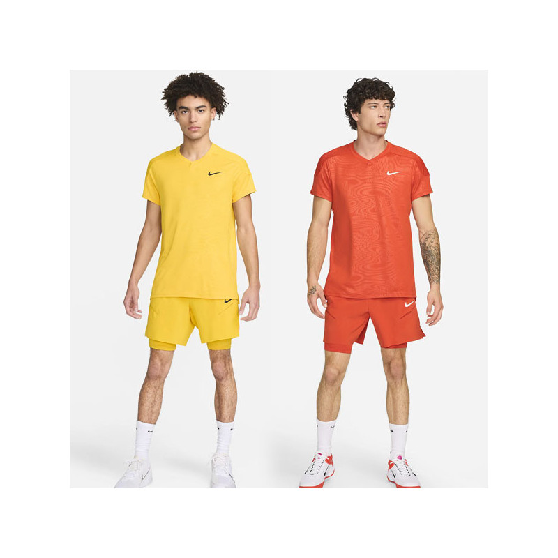Polo de tennis Nike Slam Dri-Fit RG jaune ou ocre