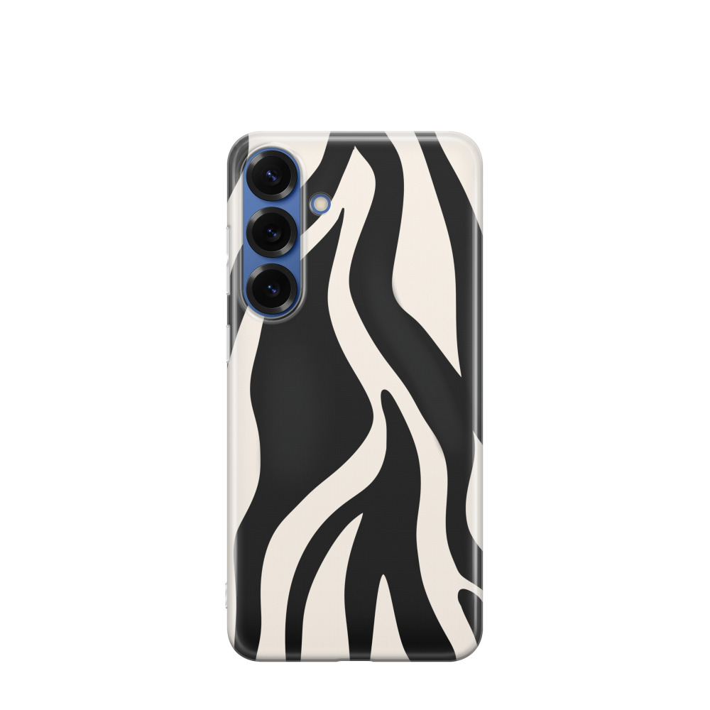 Samsung Galaxy S25 Plus Gummi Hülle Savannenglanz - Schwarz