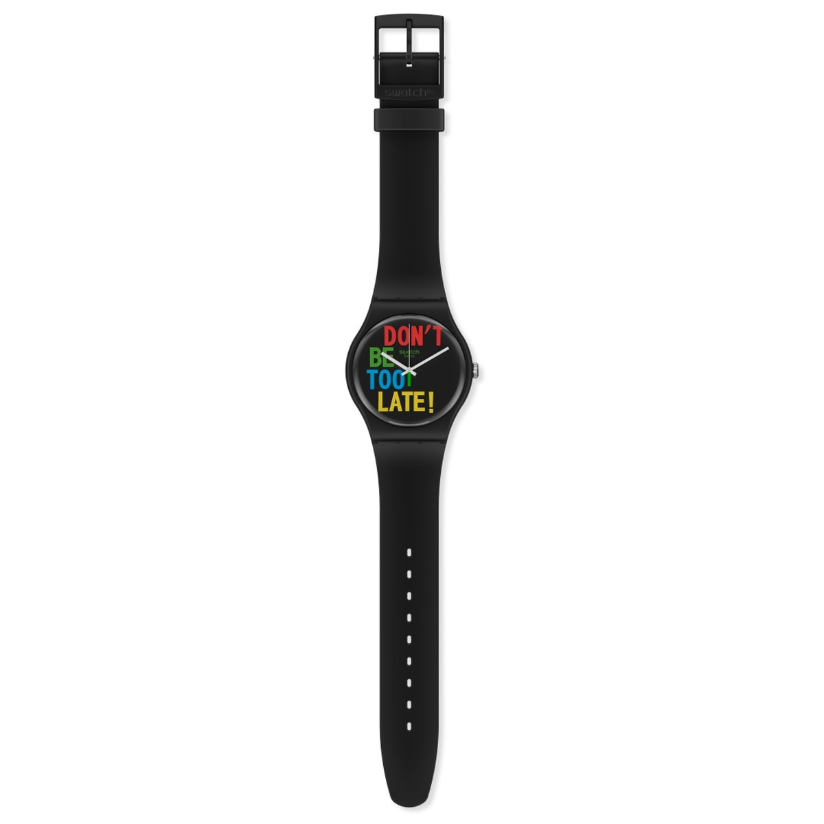 Montre Swatch mixte plastique noir