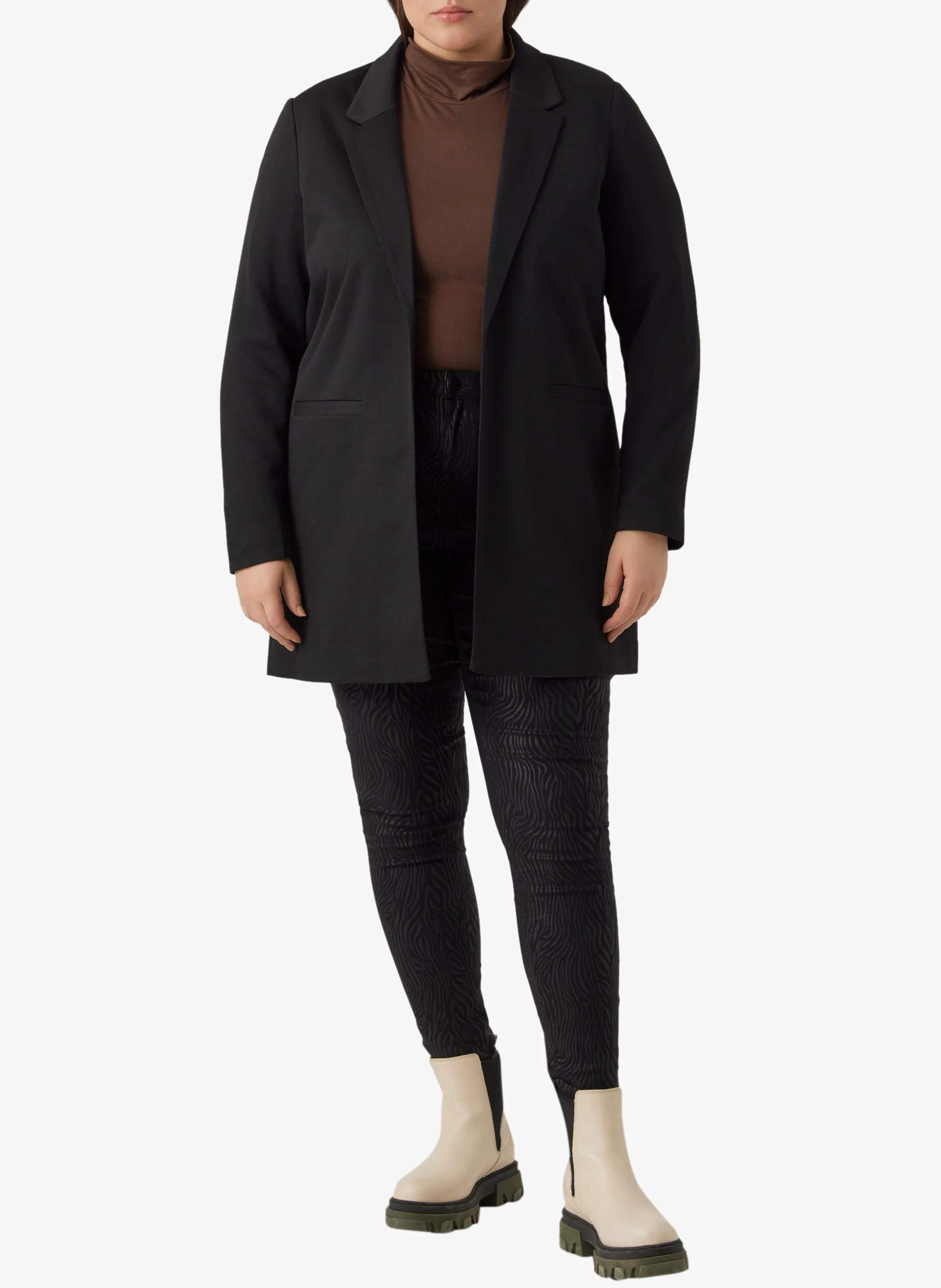 VERINA - Blazer col tailleur| Noir