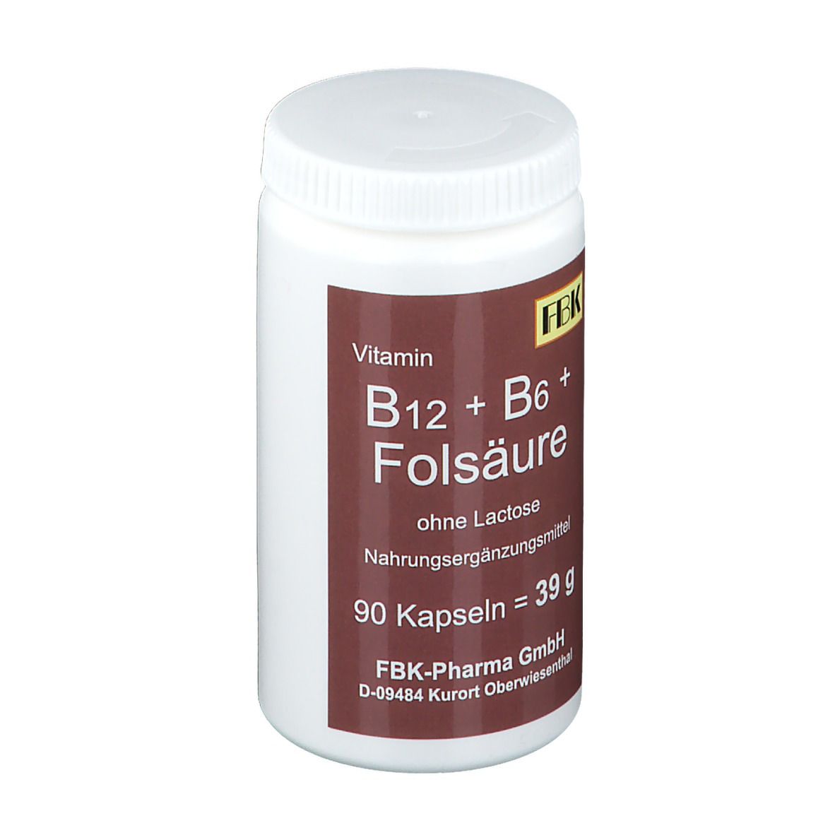 Vitamin B12 + B6 + Folsäure ohne Lactose