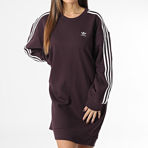 Robe Sweat Crewneck Femme HM4689 Bordeaux