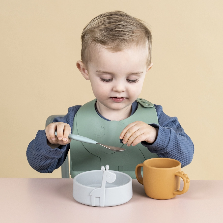 Done by Deer™ Lätzchen Peekaboo Elphee Grün,  2-er Pack