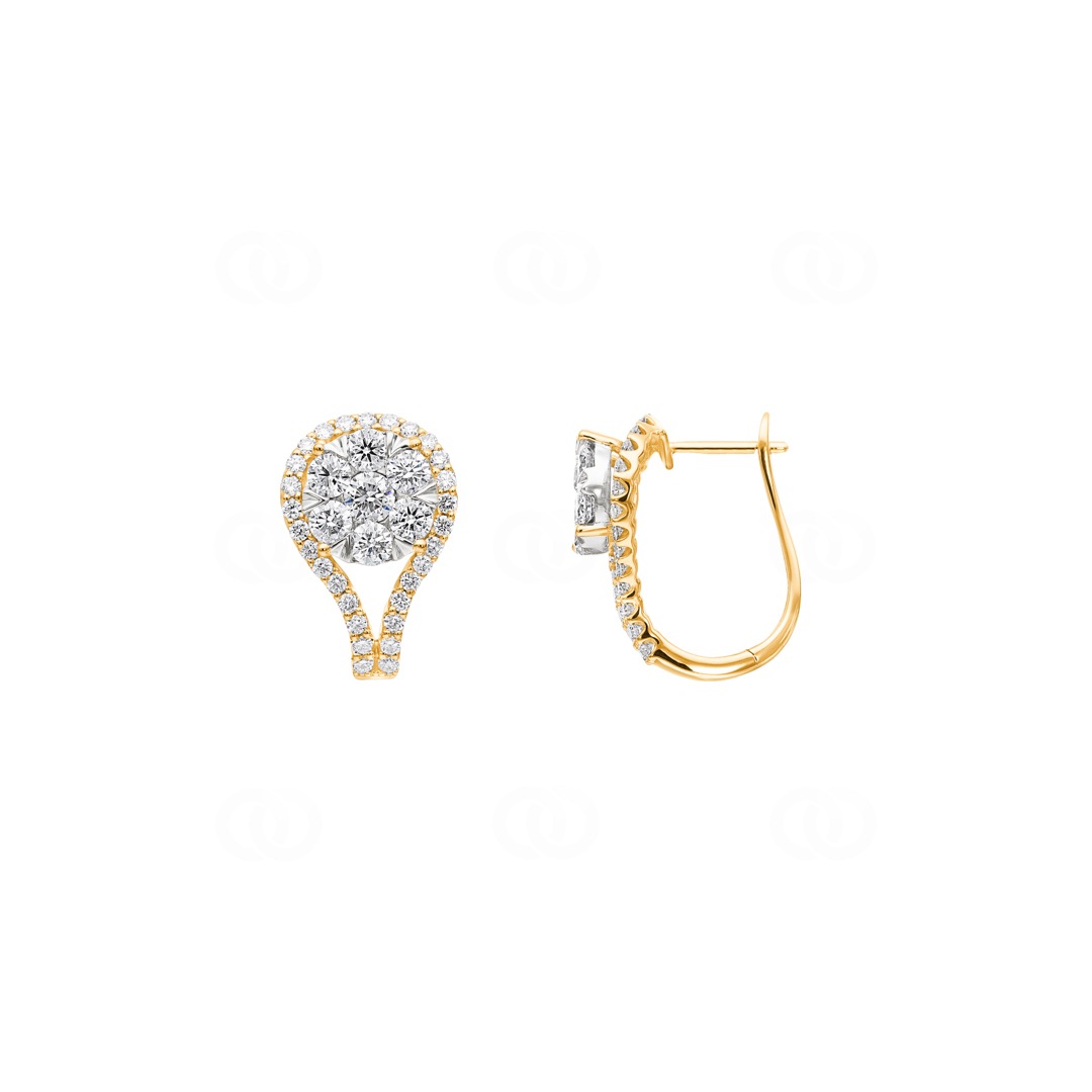 2.00 Karat Diamant-Kreolen 750/18 K Gelbgold