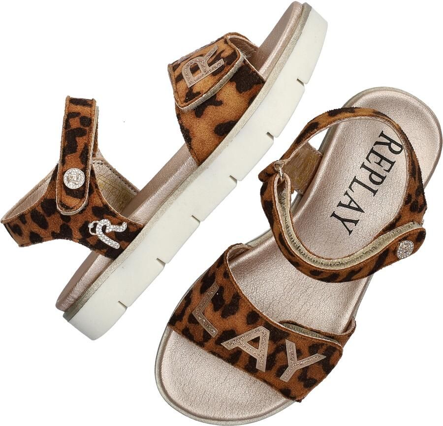 Replay Sandalen JT240020T-1367 Leopard Bruin