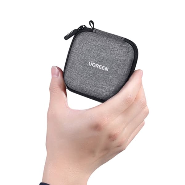 Veskedeksel orgaznizer multifunksjonell veske for tilbehør 6,5x7x4cm grå