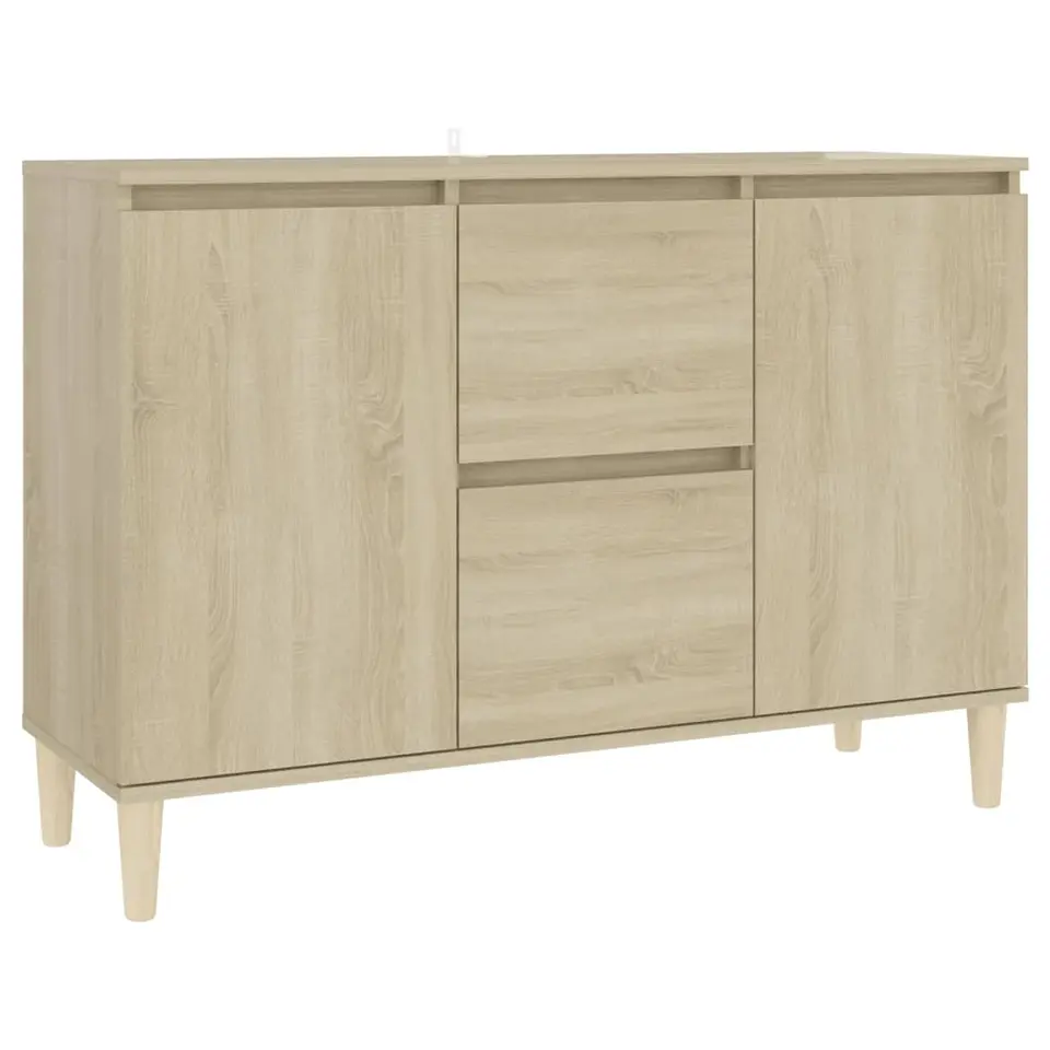 vidaXL - Dressoir - Bruin - Bewerkt hout