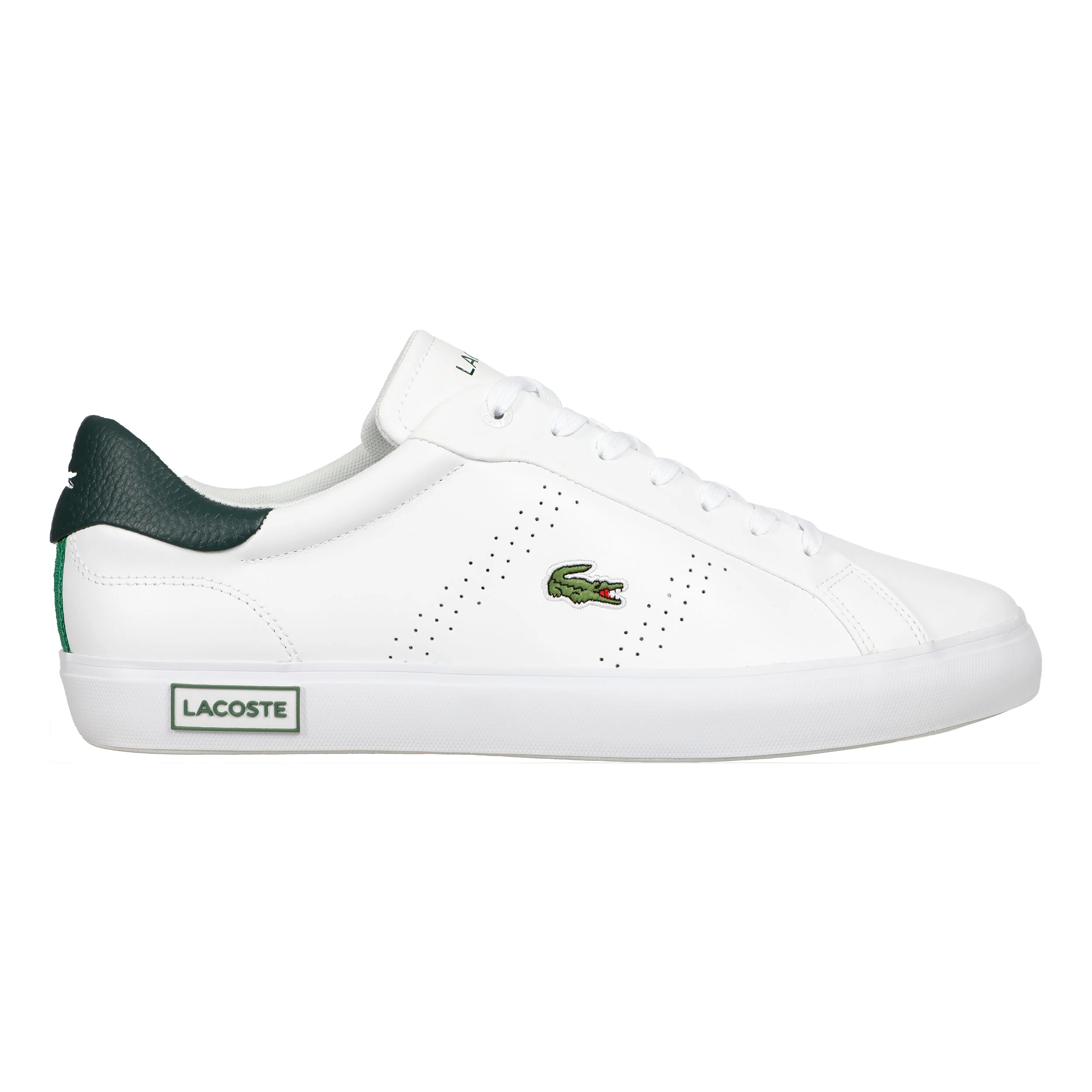 Lacoste Powercourt 2.0 Baskets Hommes - Blanc , Vert Foncé