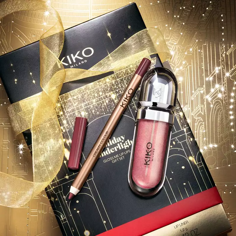KIKO Milano Holiday Wonderlights Gloss Me Up Lips Gift Set - 01 Refined Mauve