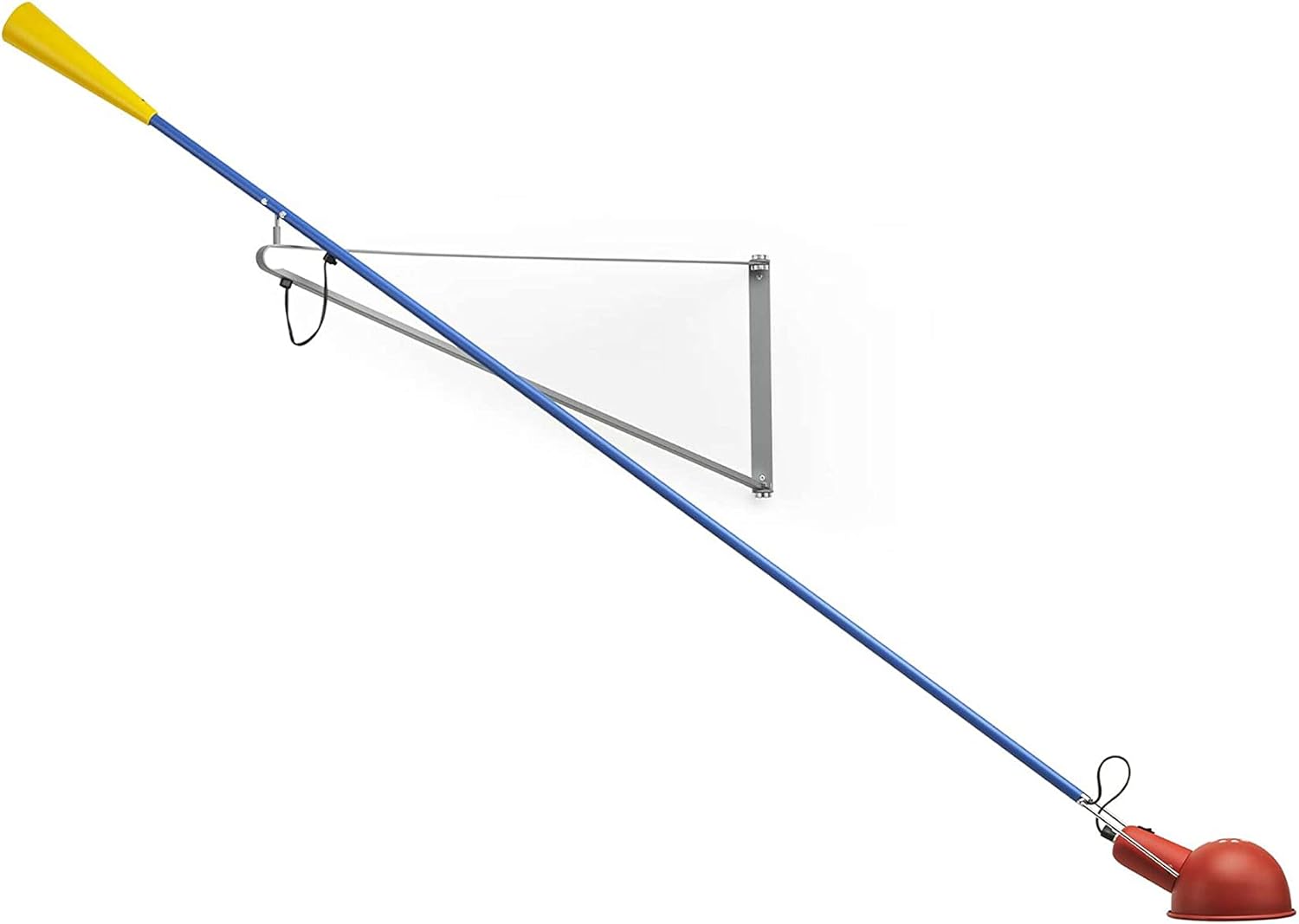 Flos Wand oder Deckenleuchte 265 aus Stahl und Messing in der Farbe Chromatica 75W, Maße: 35cm x 85cm x 205cm, A0300099