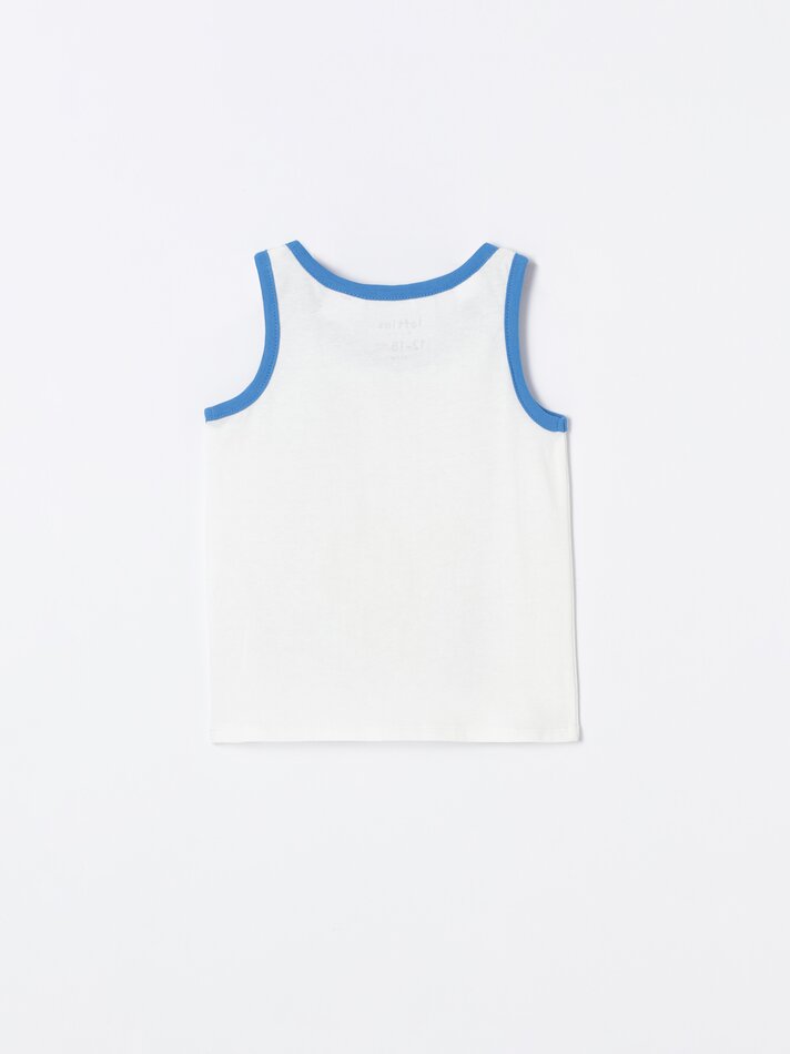 Conjunto Sonicñ de camiseta e bermuda - Off White