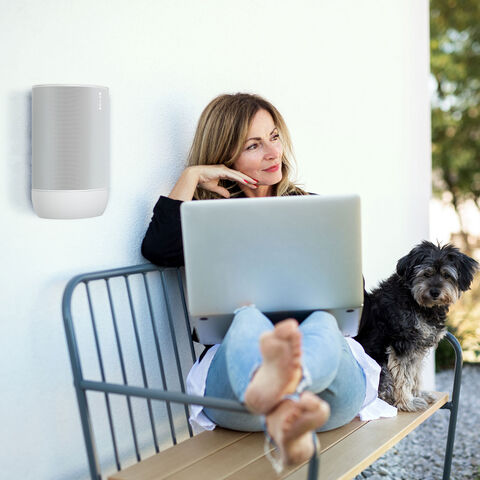 Mountson Outdoor/Indoor Wall Mount for Sonos Move – muurbeugel voor Sonos Move Wit