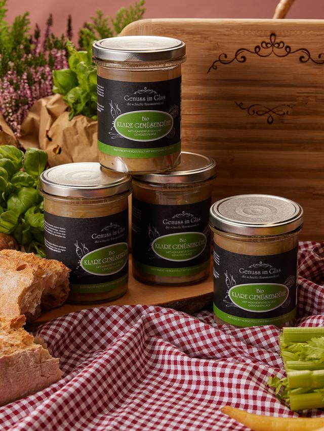 XXL Herbstliches Bio-Geflügelset aus Frikassee & Suppe, 8er-Set