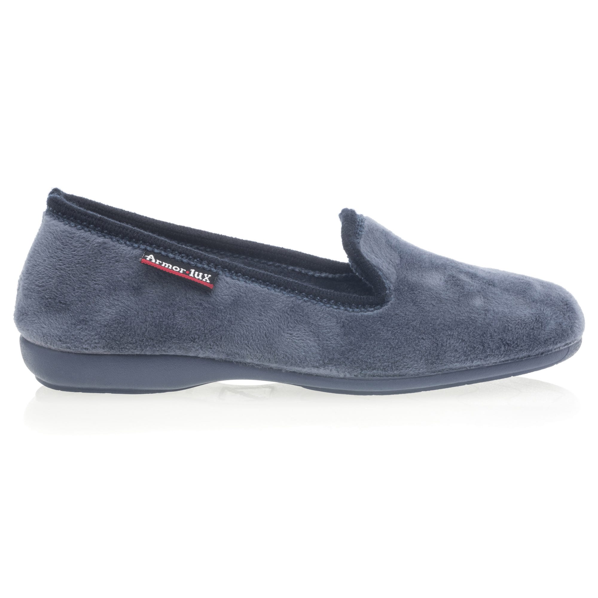Pantoufles pieds sensibles Femme bleu marine