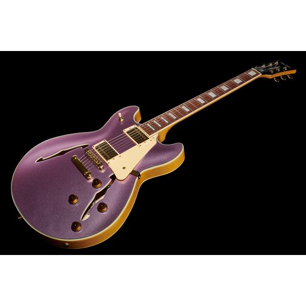 Harley Benton HB-35Plus Metallic Plum Bundle