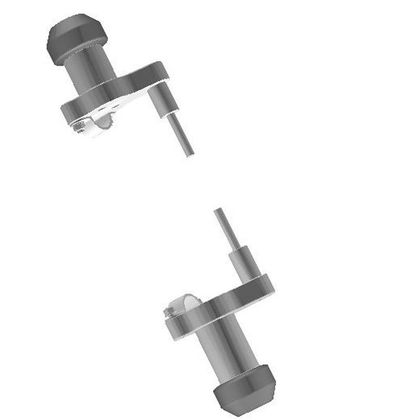 Pare-carter Top Block Kit roulettes - Gris