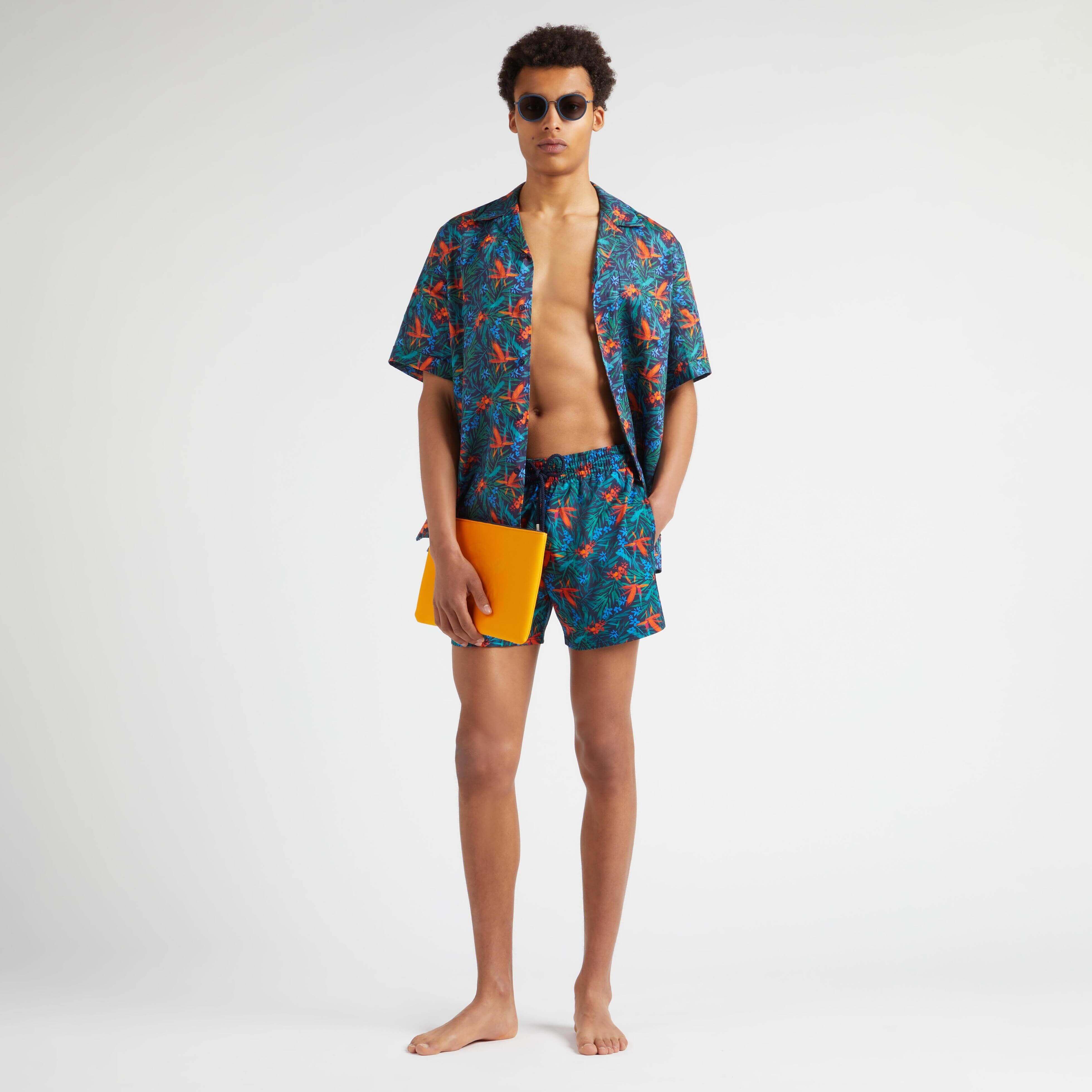Men Tropical Flowers Look