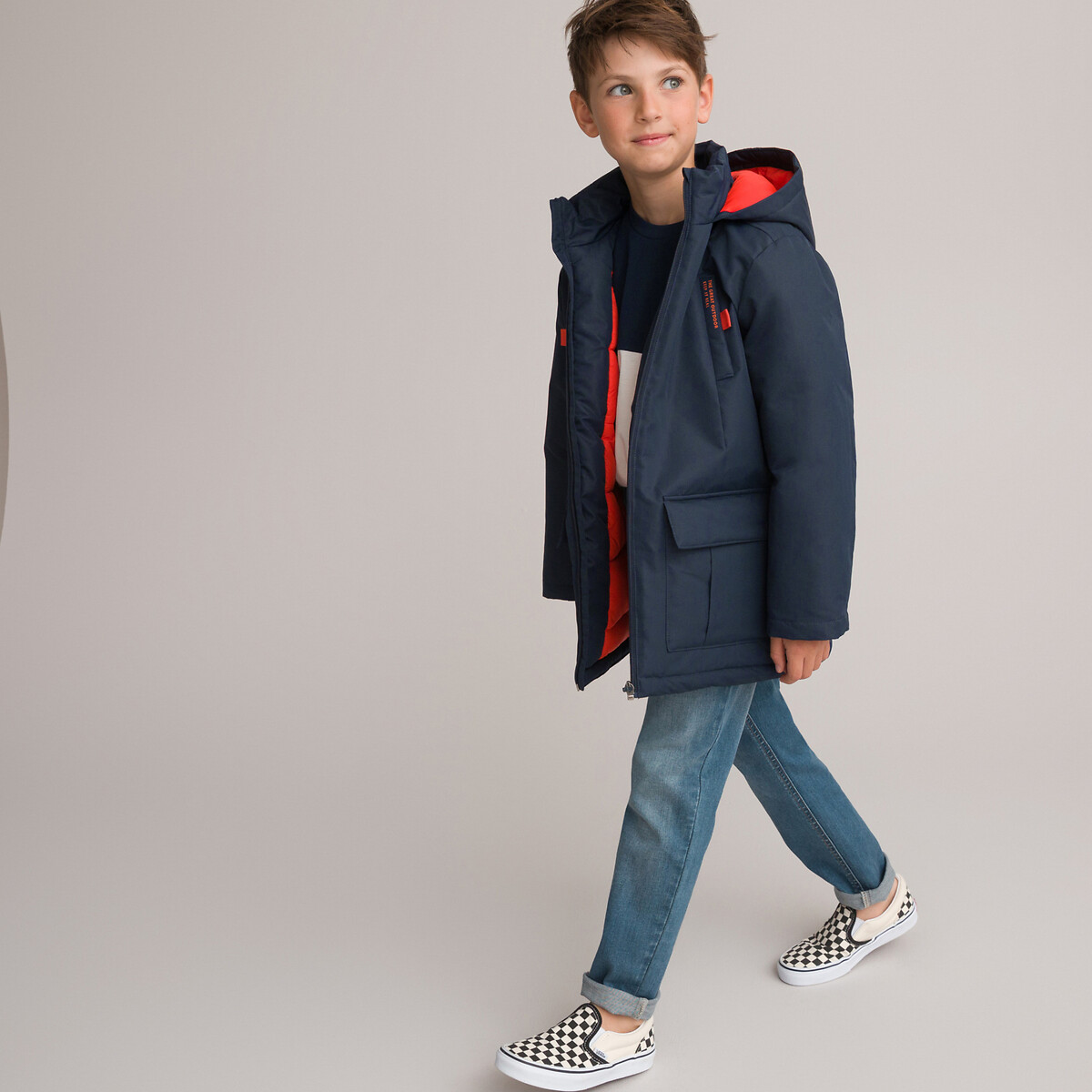 COLEÇÕES LA REDOUTE<br>Parka quente com boné