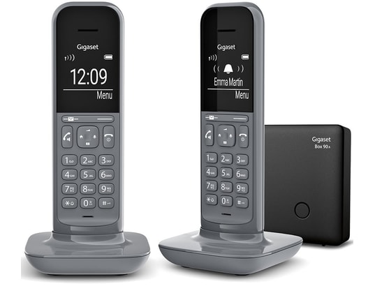 SIEMENS GIGASET - Téléphone sans fil CL390A - Duo gris avec répondeur