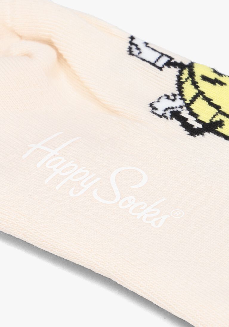 HAPPY SOCKS beige happy socks sokken happy coin crew
