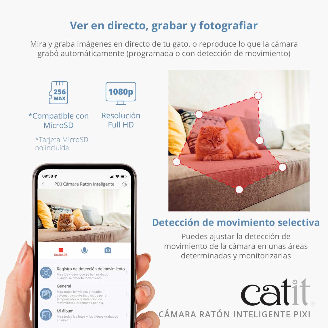Rato com câmera inteligente Catit Pixi