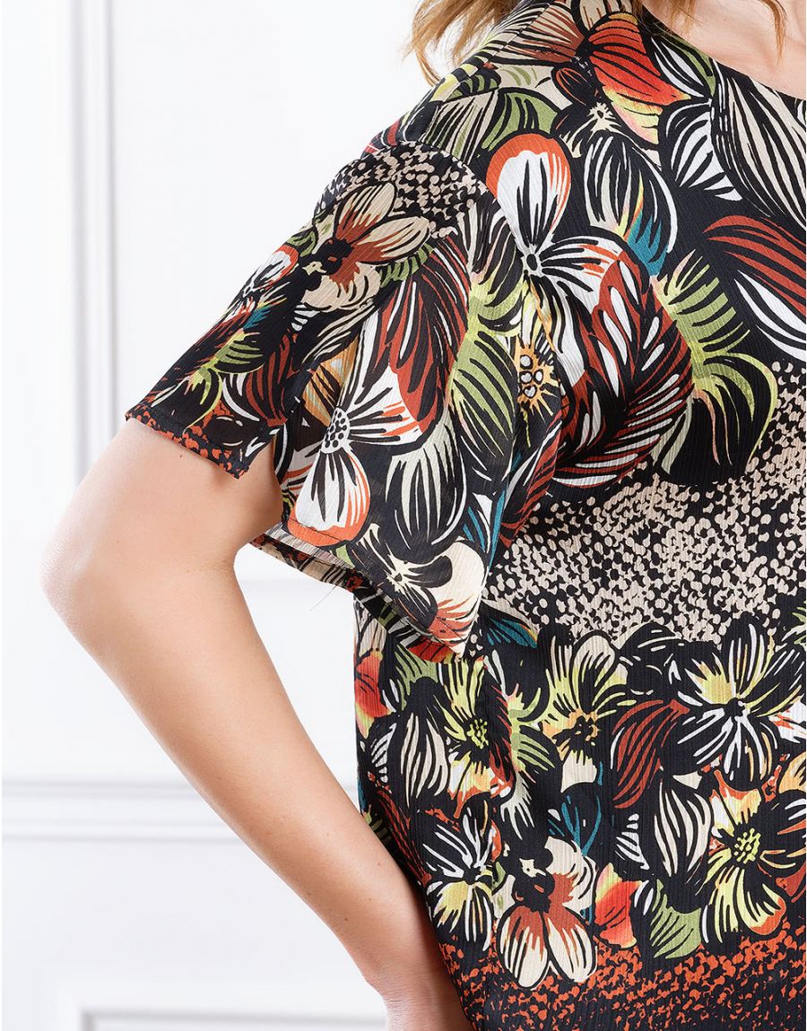 Blouse fluide à fleurs