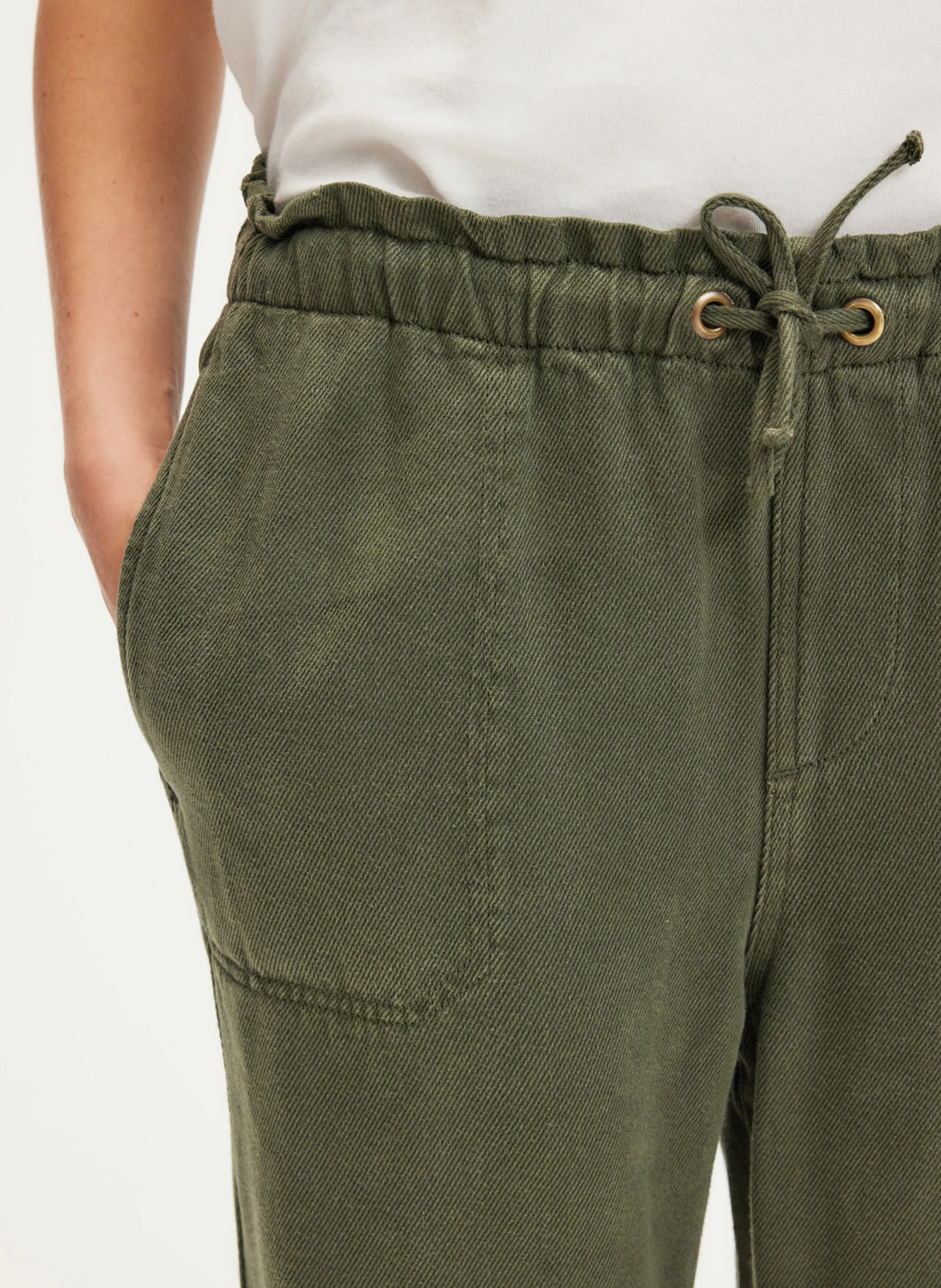 NETTIE - Pantalon droit | Kaki