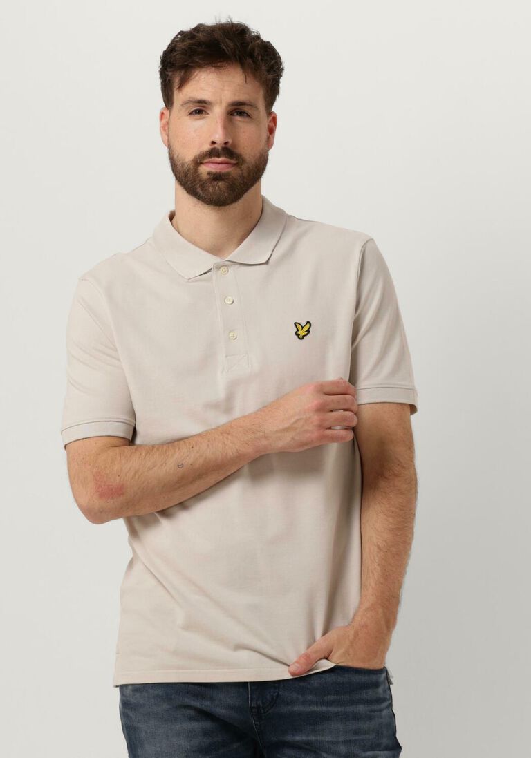 LYLE & SCOTT beige lyle & scott polo plain polo