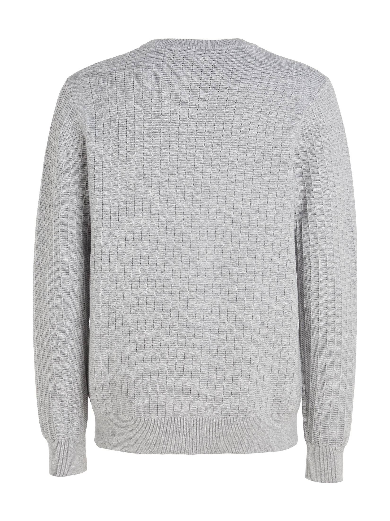 CALVIN KLEIN| Herren Strickpullover STRUCTURE mit Baumwolle
