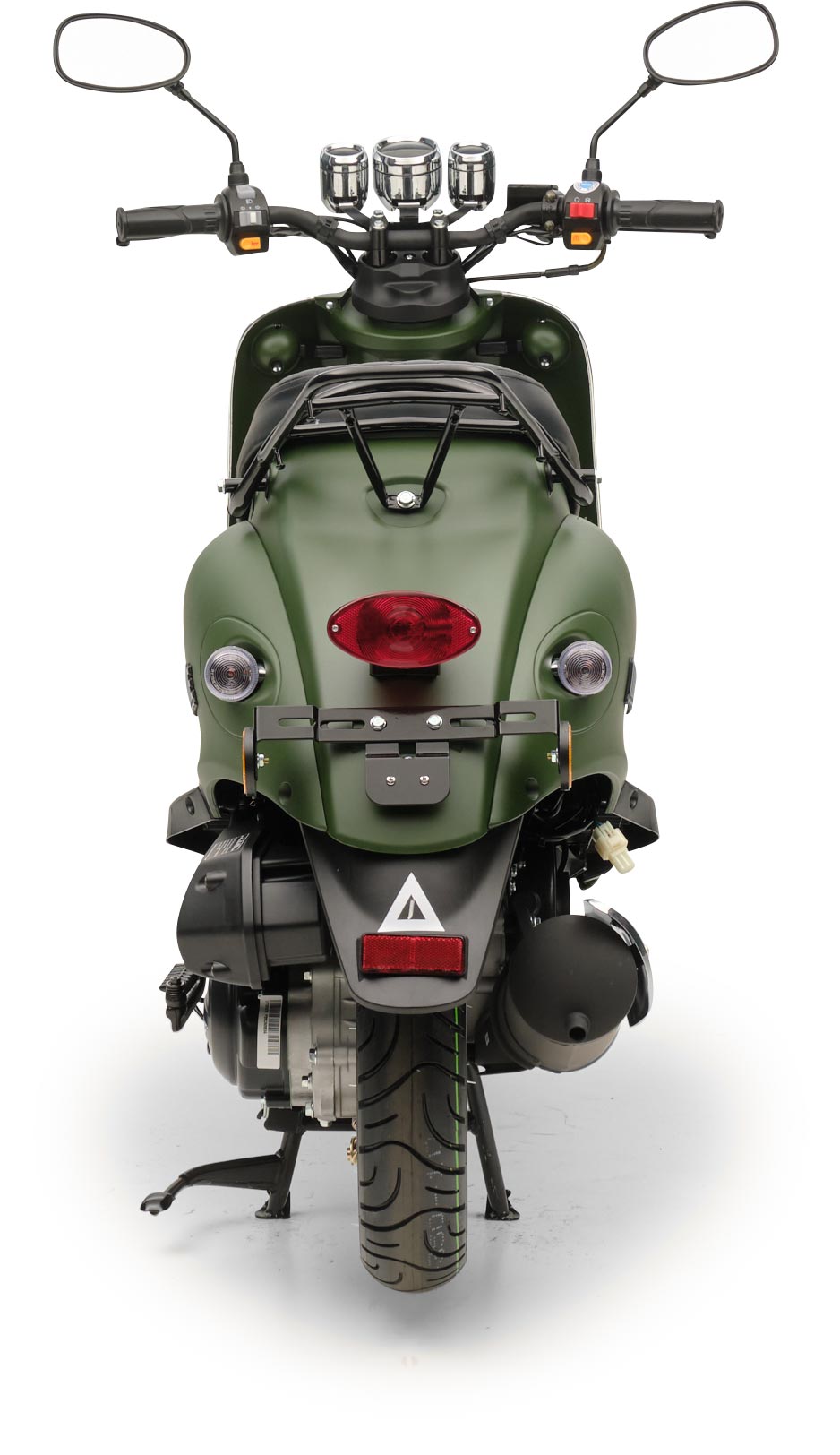 Motorroller Retro MiniMe 2.0 Mattgrün 50ccm 25 kmh Mofa Scooter